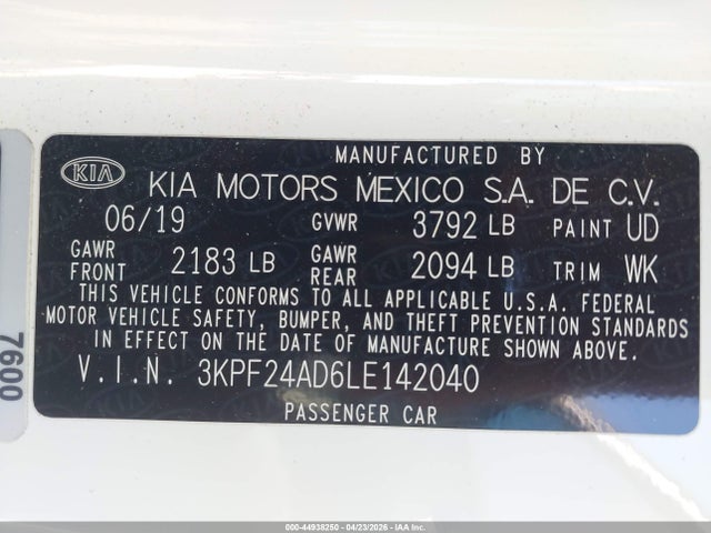 Kia Forte Fe