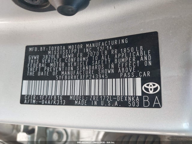Toyota Corolla Le
