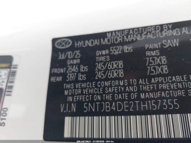 Hyundai SANTA CRUZ Sel