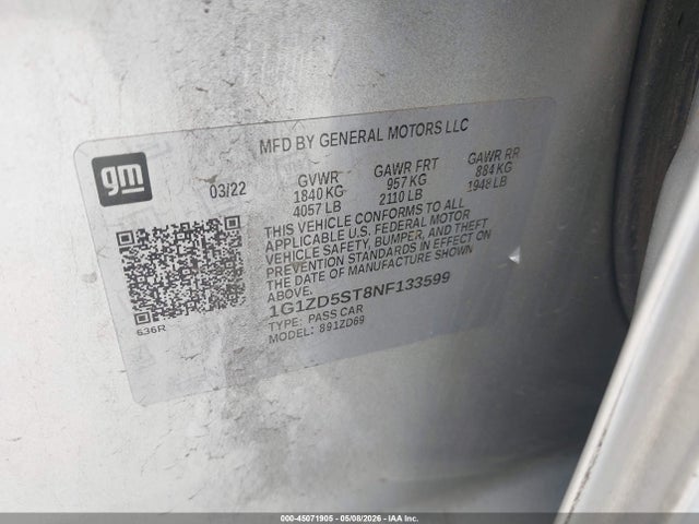 Chevrolet Malibu Fwd Lt