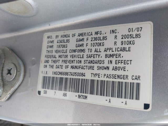 Honda Accord 3.0 Ex