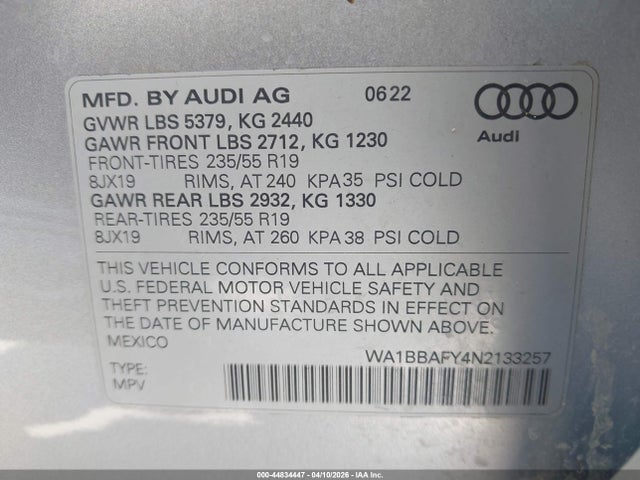 Audi Q5 Premium Plus 40 Tfsi Quattro S Tronic