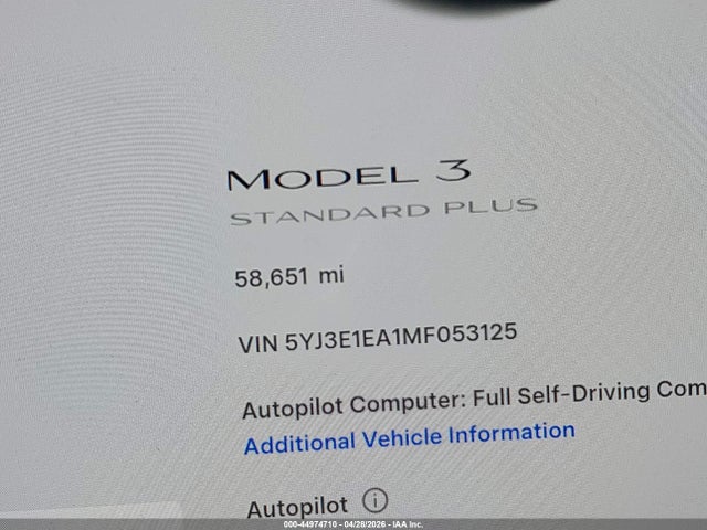 Tesla Model 3 Standard Range Plus Rear-wheel Drive