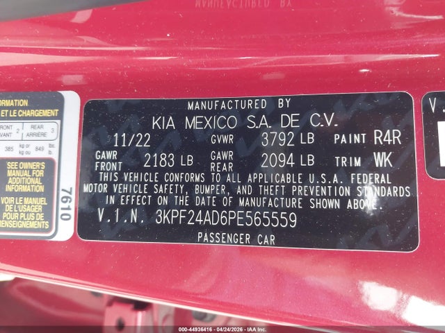 Kia Forte Lxs