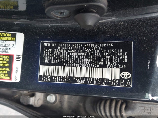 Toyota Corolla S Plus