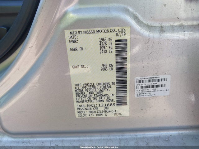 Nissan Altima Sl Fwd