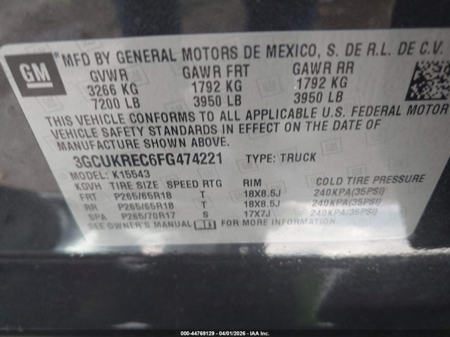 Chevrolet Silverado 1500 2lt