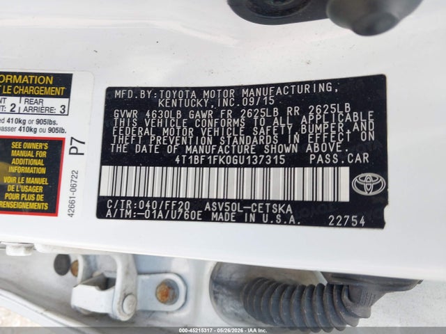 Toyota Camry Se