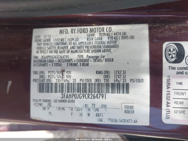 Ford Fusion Sel