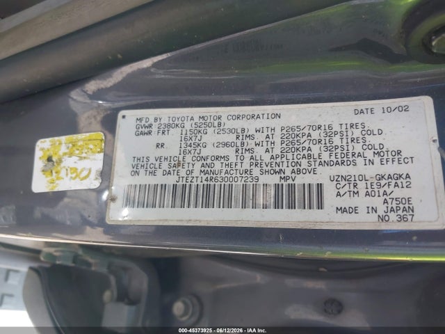 Toyota 4Runner Sr5 V8