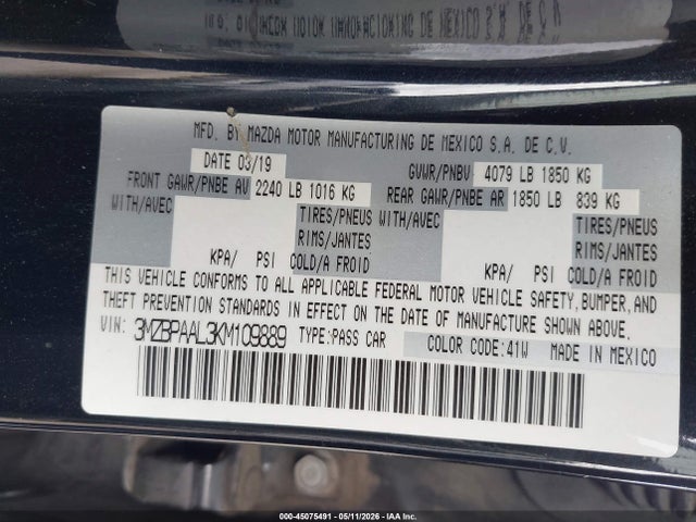 Mazda Mazda3 Select Package