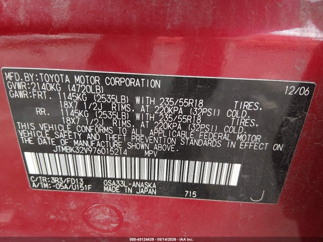 Toyota RAV4 Sport V6