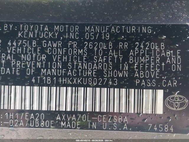 Toyota Camry Se