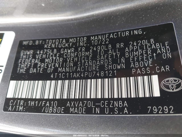 Toyota Camry Le