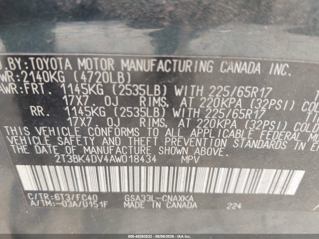 Toyota RAV4 Base V6