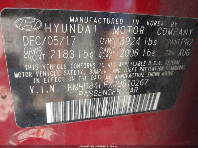 Hyundai ELANTRA Sel