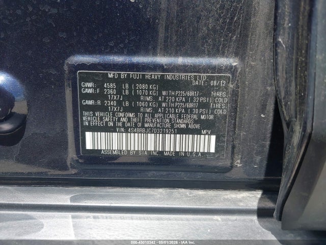 Subaru Outback 2.5i Limited