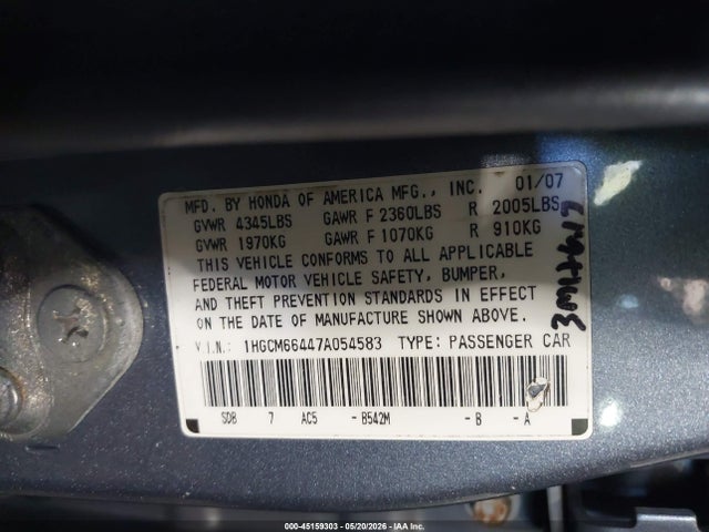 Honda Accord 3.0 Se