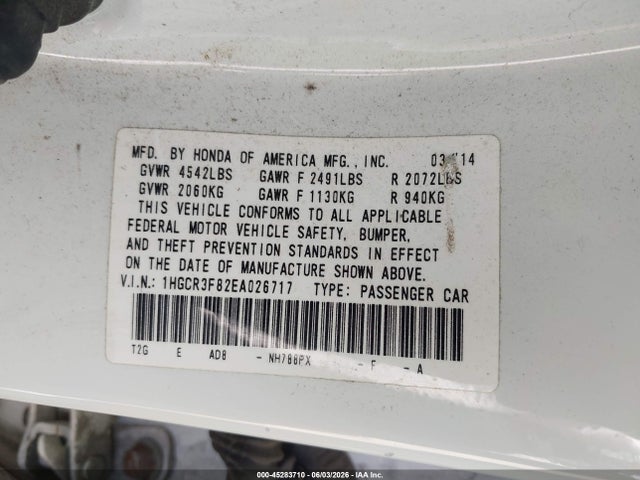 Honda Accord Ex-l V-6