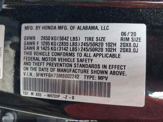 Honda Pilot Awd Black Edition