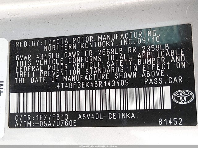 Toyota Camry Le