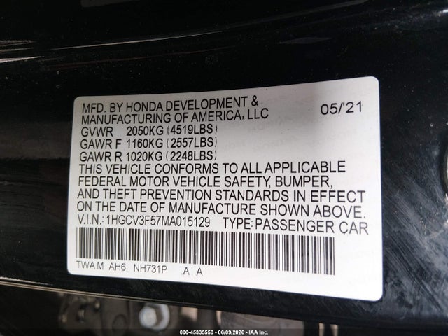 Honda Accord Ex-l