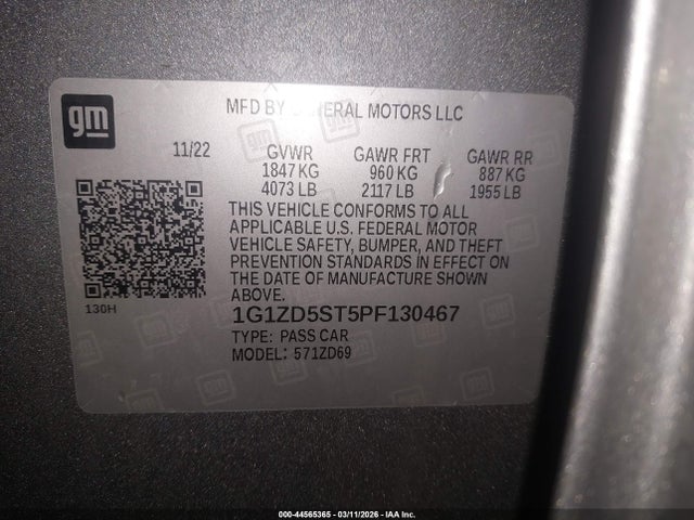 Chevrolet Malibu Fwd 1lt