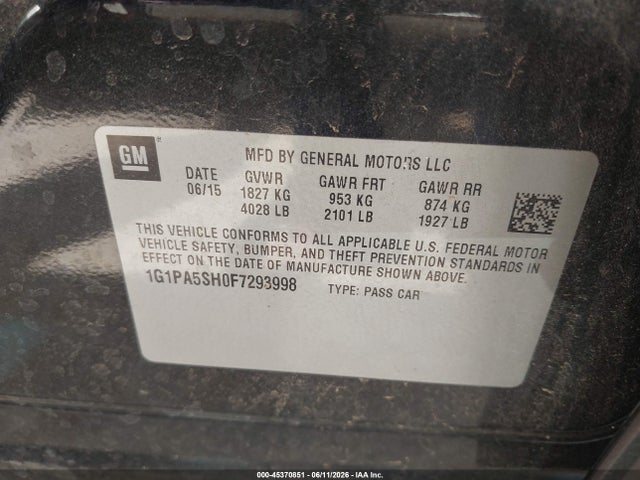 Chevrolet Cruze Ls Auto