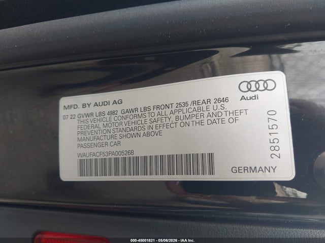 Audi A5 Premium Plus 45 Tfsi S Line Quattro S Tronic