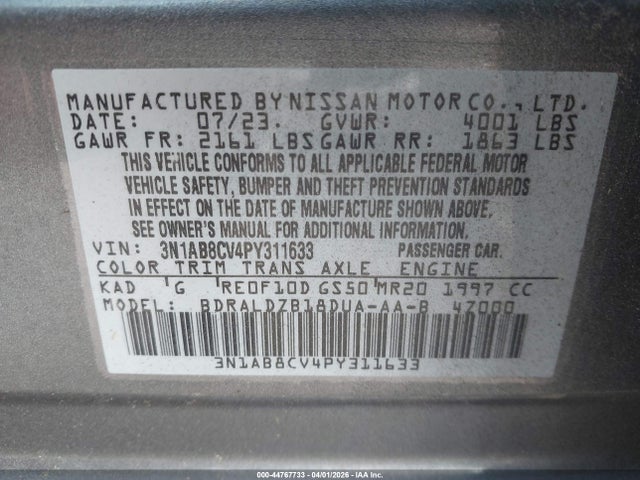 Nissan Sentra Sv Xtronic Cvt