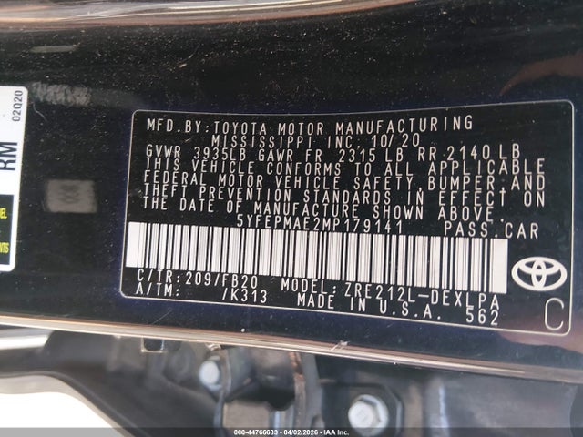 Toyota Corolla Le