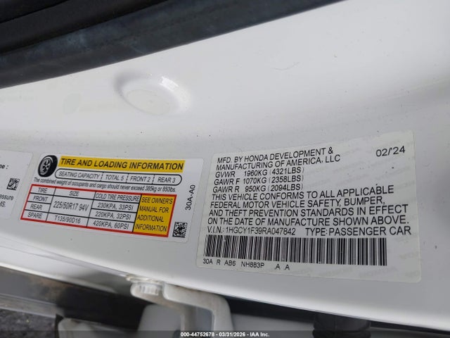 Honda Accord Ex