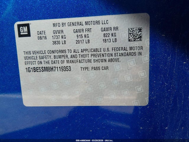 Chevrolet Cruze Lt Auto