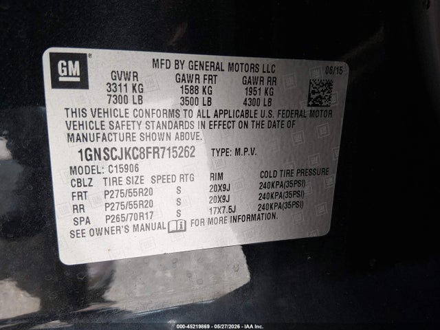 Chevrolet Suburban 1500 Lt