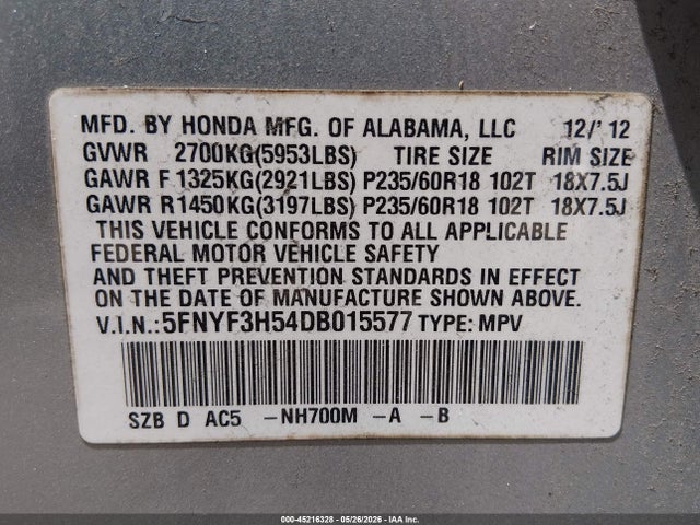 Honda Pilot Ex-l