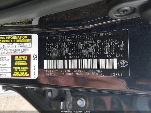 Toyota Camry Se