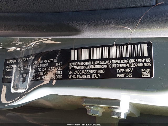Jeep Renegade Latitude Fwd
