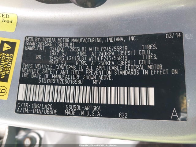 Toyota Highlander Limited V6