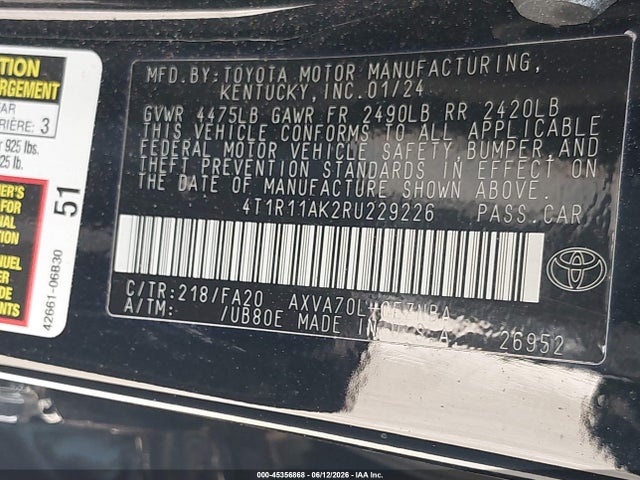 Toyota Camry Le