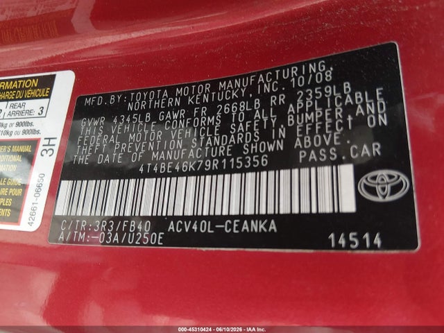 Toyota Camry Le