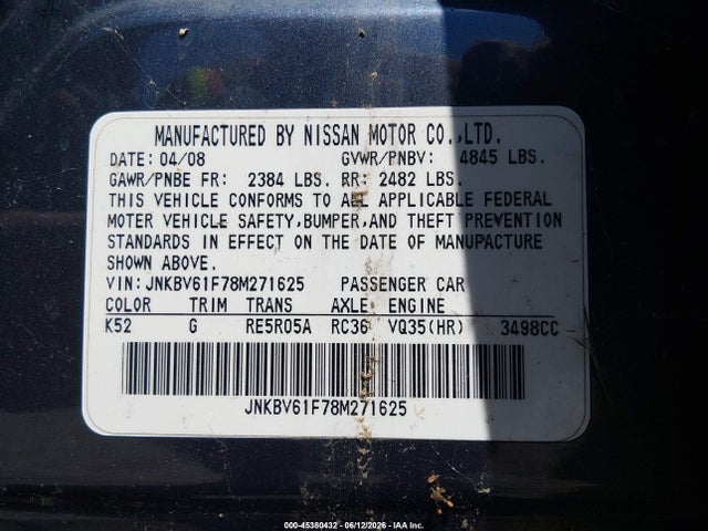 INFINITI G35x