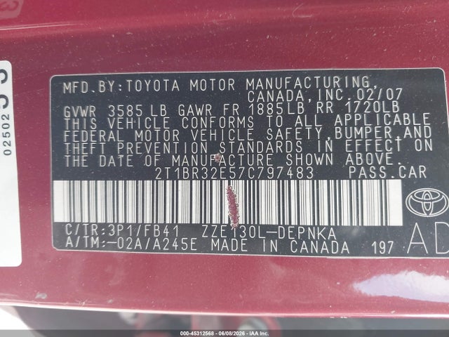 Toyota Corolla Le