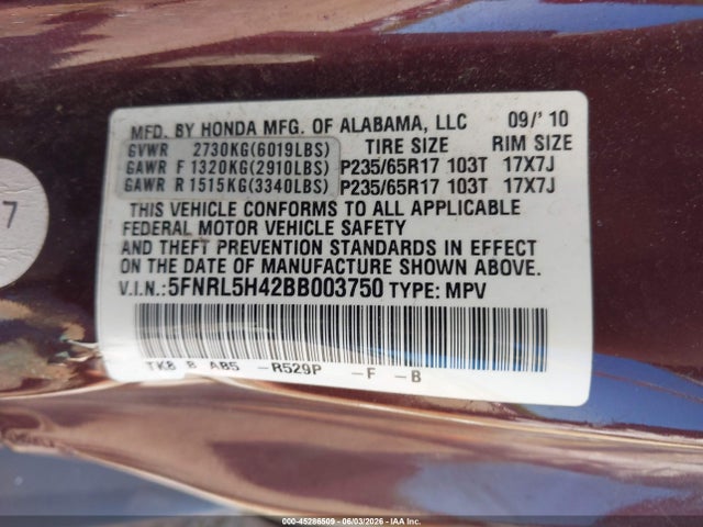 Honda Odyssey Ex