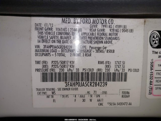 Ford Fusion Sel