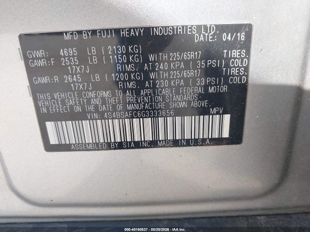 Subaru Outback 2.5i Premium