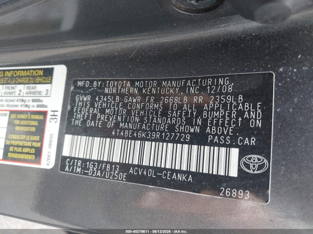 Toyota Camry Le