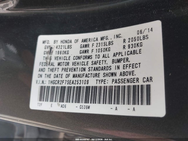 Honda Accord Ex