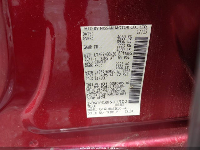 Nissan Titan Platinum Reserve Diesel