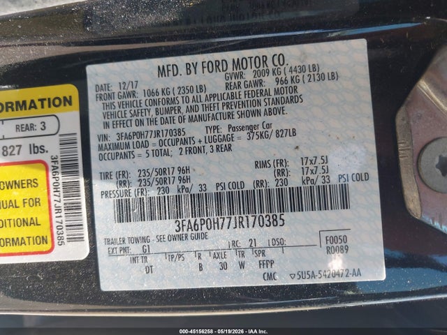 Ford Fusion Se