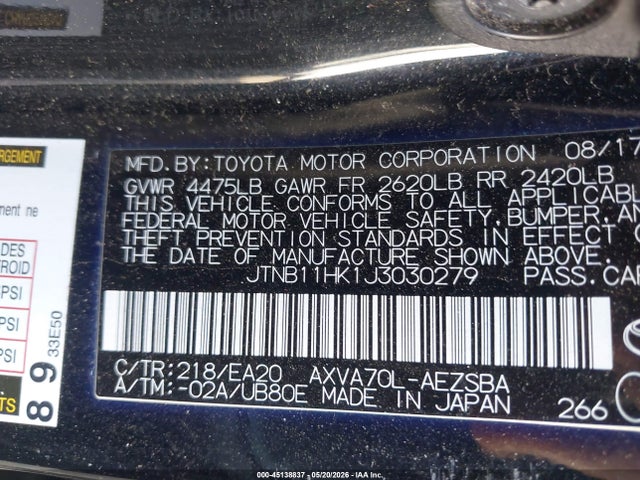 Toyota Camry Se
